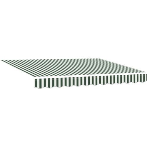 vidaXL Automatska uvlačiva tenda zelena i bijela 300x250 cm, Zamjenska tkanina za okvir 3x2.5 m zelena i bijela Cijene