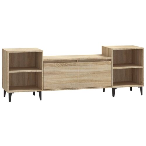 Maison Chic TV omarica - TV stojalo - Televizijska omarica sonoma hrast 160x35x55 cm inženirski les, (21700252) Slike