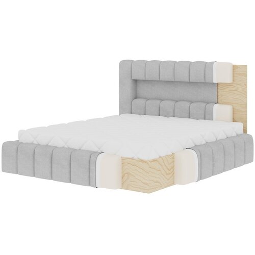 ELTAP Krem tapecirani bračni krevet s prostorom za odlaganje s podnicom 140x200 cm Lamica &amp;ndash; Slike