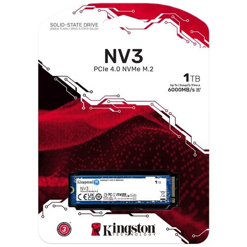 SSD Kingston 1TB M.2 NVMe PCIe 4.0 SNV3S/1000G NV3 Series Cene