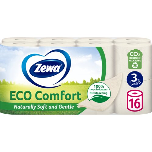 Zewa Toalet papir Eco Comfort, Troslojni, 16 rolni Slike