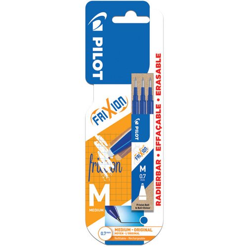Uložak za roler 0,7mm frixion pi&scaron;i-bri&scaron;i pk3 pilot plavi blister Cene