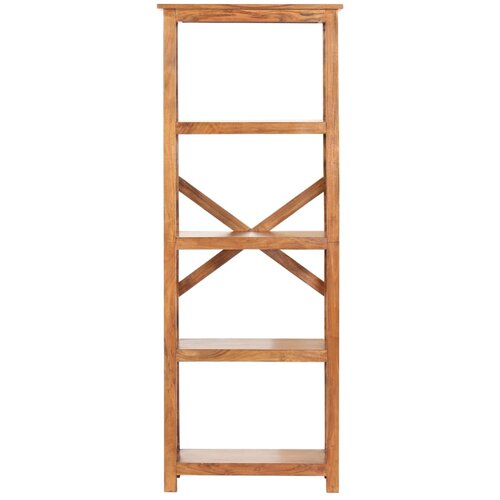 Maison Chic Knjižna omara - Knjižna polica - Knjižni regal 60x30x160 cm trden akacijev les medena, (21723182) Slike