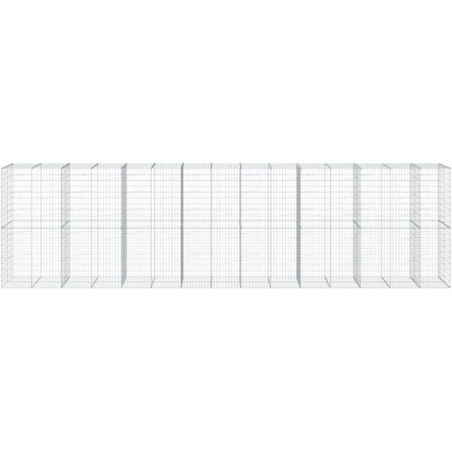  Gabionska ko&amp;scaron;ara s poklopcem 750x100x200 cm pocinčano željezo Slike