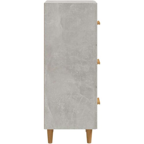  Komoda siva boja betona 34 5x34x90 cm od konstruiranog drva Slike