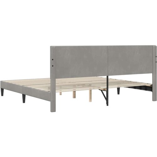  Okvir za krevet Svjetlosiva 200 x 200 cm Bar&amp;scaron;un - Svjetlosiva 200 x 200 cm Slike