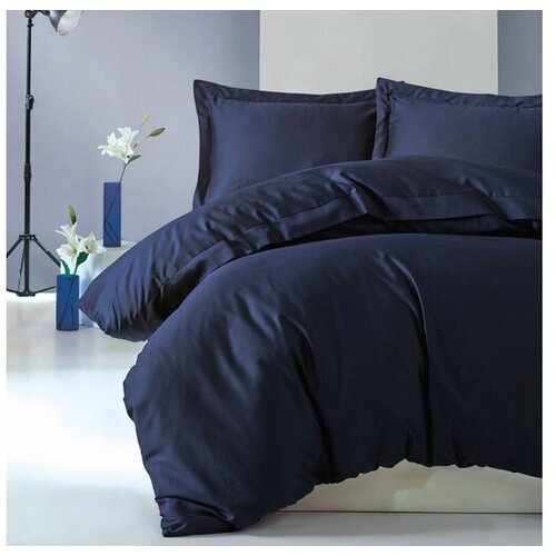 Cotton Box posteljina Elegant Saten - Lacivert Slike