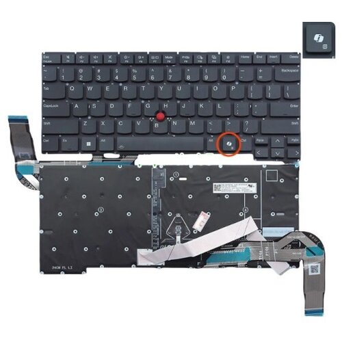 XRT POWER tastatura za laptop lenovo thinkpad T14s gen 5 gen 6 T14s 5th 6th gen veliki enter, backlight i gumb Slike