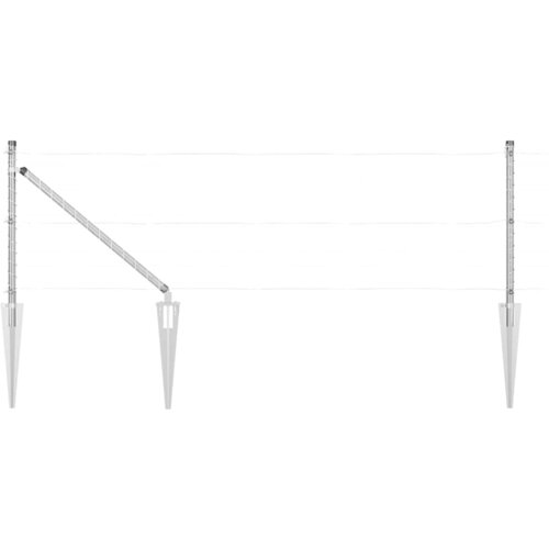 vidaXL Stebri za ograjo s konico 13 kosov Ø32 mm 80 cm Galvanizirano jeklo Cene