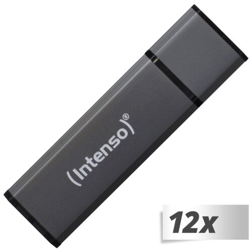 Intenso 12x1 Alu Line 4GB USB Stick 2.0 anthrazit Slike