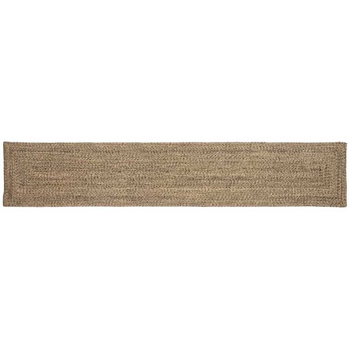 vidaXL Preproga Pletenje Naravna in črna 60 x 400 cm Juta Cene