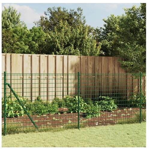 vidaXL Mrezna ograja s prirobnico zelena 1x25 m Cene