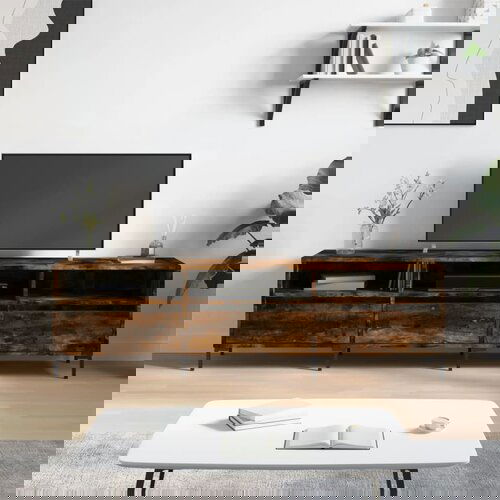 vidaXL TV omarica dimljeni hrast 150x30x44,5 cm inženirski les Cene