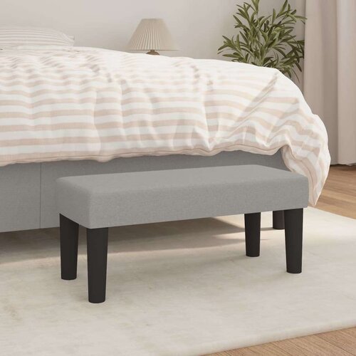  Klupa svjetlosiva 70 x 30 x 30 cm od tkanine Cijene