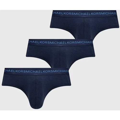 Michael Kors Moške spodnjice MICHAEL (3-pack) moške, mornarsko modra barva