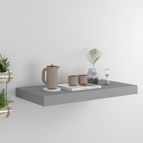 VidaXL plutajuća zidna polica siva 50 x 23 x 3,8 cm MDF Slike