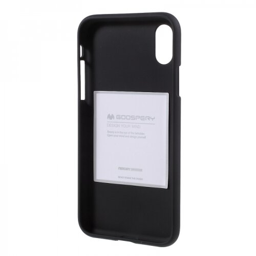 Goospery soft feeling silikonski ovitek za iPhone XS Max - črn Slike