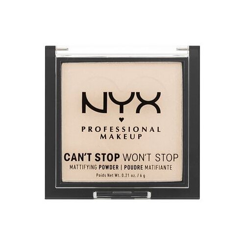 NYX Professional Makeup Can't Stop Won't Stop Mattifying Powder puder v prahu 6 g odtenek 01 Fair Cene