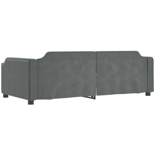 VidaXL Dnevni krevet tamnosivi 90 x 190 cm od tkanine Slike
