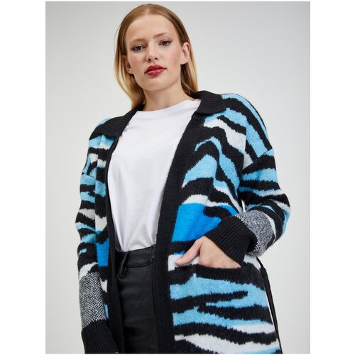 Orsay Blue-Black Women's Patterned Cardigan - Women Cijene