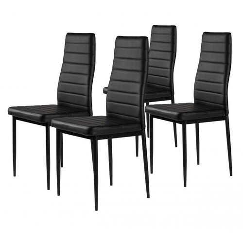 Modern Home Trpezarijske stolice set 4 kom Tami full black Slike