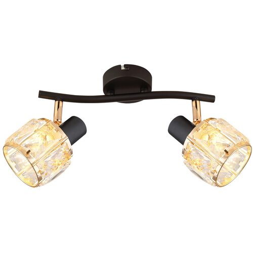 Candellux Lighting črna/zlata stropna svetilka s steklenim senčilom 28x9 cm dubai Cene