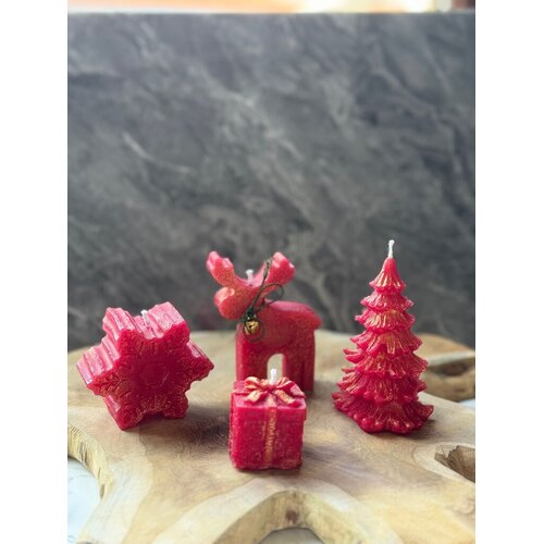 Aberto Design Set božićnih svijeća Christmas 14, 4 komada, crvene boje Cijene
