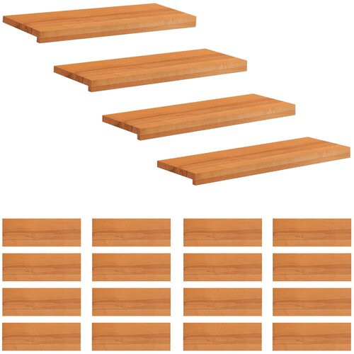 Step treads 20 kom. 70 x 30 x 2 cm Svijetlosmeđa Cijene