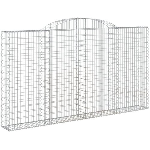  Lučne gabionske ko&amp;scaron;are 4 kom 300x30x160/180cm pocinčano željezo Slike