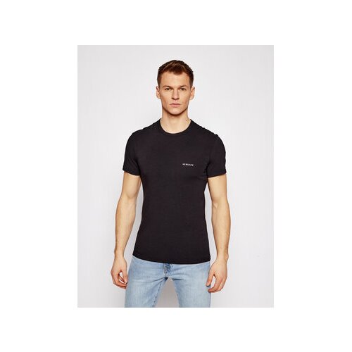 Versace Majica Mc Girocollo AUU04023 Črna Slim Fit Slike