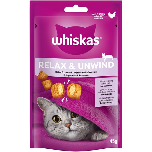 Whiskas Snacks Relax & Unwind – Piletina (8 x 45 g) Cijene
