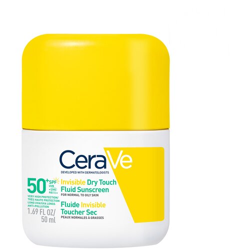 CeraVe Invisible Dry Touch Fluid SPF 50+ za&scaron;čitni fluid z mat učinkom SPF 50+ 50 ml Cene