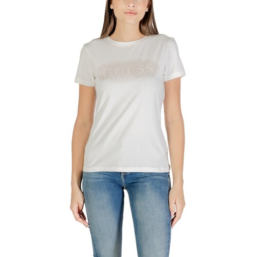 Guess Majice s kratkimi rokavi INGRID SS T-SHIRT V5YI08 J1314 Bela Slike
