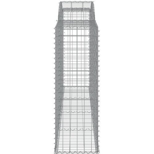  Lučne gabionske ko&amp;scaron;are 7 kom 300x50x140/160cm pocinčano željezo Slike