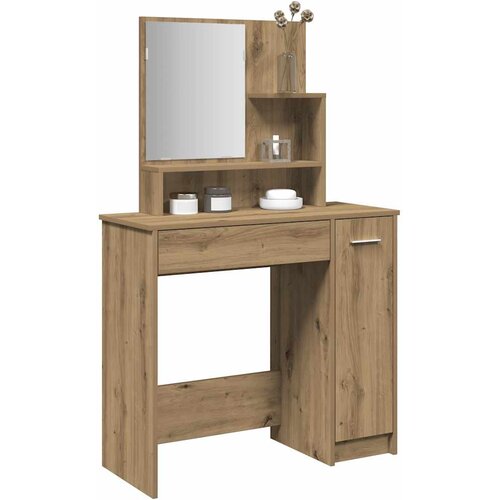  Toaletni stol s ogledalom Artisan hrast 86,5x35x136 cm Cene