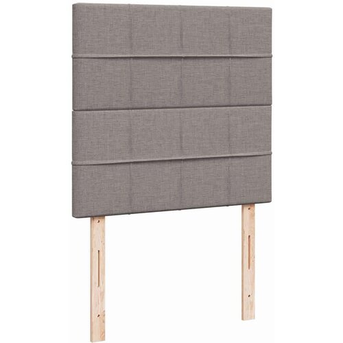 VidaXL otomanski okvir kreveta s madraca smeđesivi 100x200cm tkanine Slike