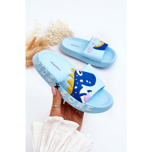 Kesi Kids foam slippers Dinosaur Light Blue Dario Slike