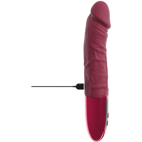 Beau Coeur Varelo - realističan, punjivi silikonski vibrator (crveni) Slike