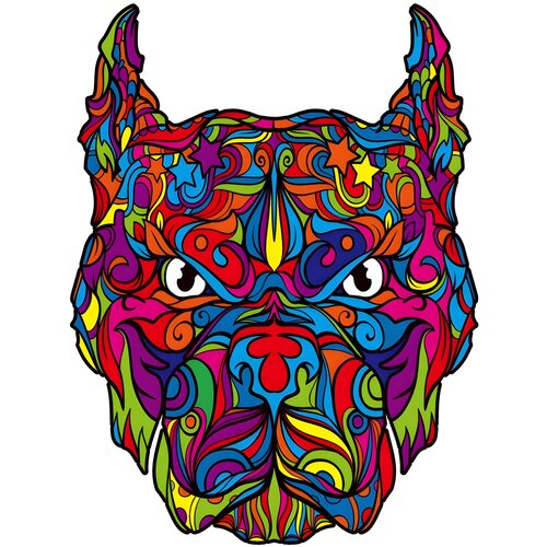 IZMAEL Drvene puzzle - Pitbull / M Cene