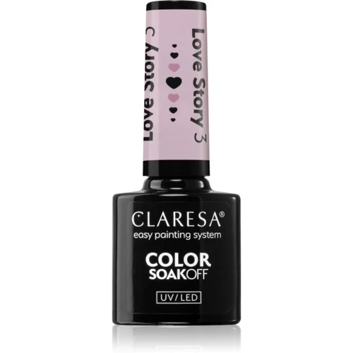 Claresa SoakOff UV/LED Color Love Story gel lak za nokte nijansa 3 5 g