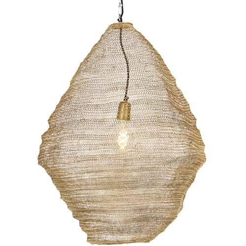 QAZQA Orientalska viseča svetilka zlata 60 cm - Nidum