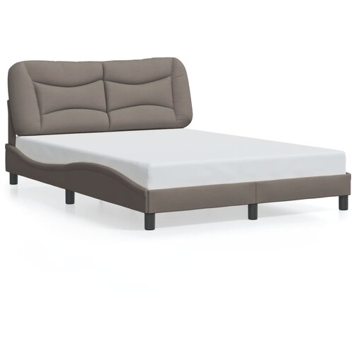  The Living Store Posteljni okvir brez vzmetnice taupe 140x190 cm blago - Posteljni Okvir, (21524499) Cene
