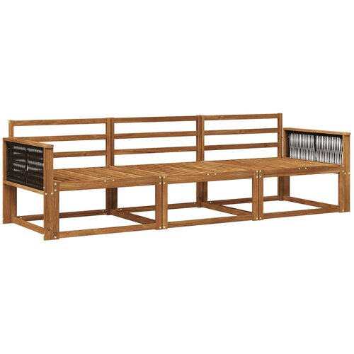 vidaXL Zunanja garnitura za sedenje 3 pcs Naravna Masiven les akacije, (5000280586) Cene