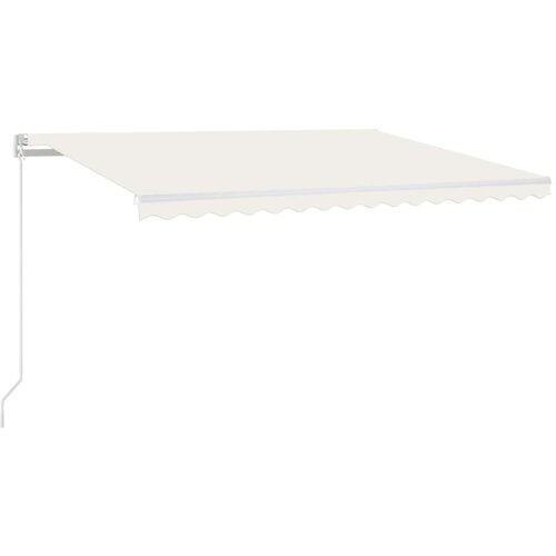 VidaXL Avtomatska tenda LED + senzor 450x300 cm krem, (20728847) Slike