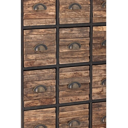 Bloomingville Crna/smeđa metalna komoda 60,5x92x33,5 cm Matteo &amp;ndash; Slike
