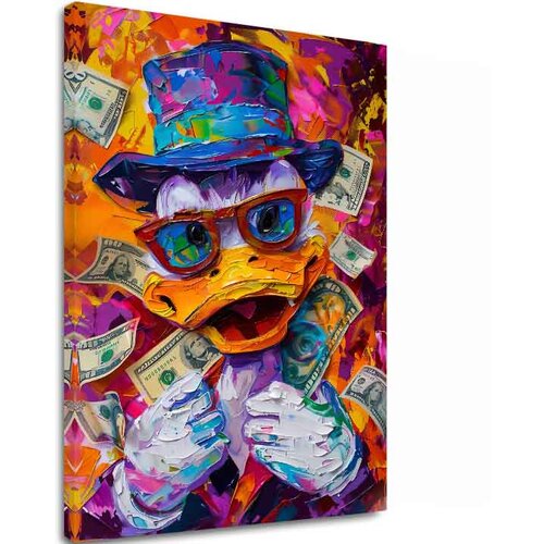  Slika MONEY DUCK | Italijansko platno Cene