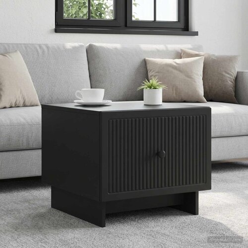  Kava Stol s ladicama Crna 49 x 50 x 40 cm Konstruirano drvo Cijene