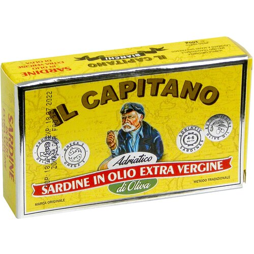 Il Capitano Sardine u maslinovom ulju, 100g, Jadranske Slike