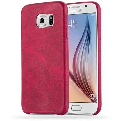 Cadorabo Case, združljiv s Samsungom v Vintage Red - Hard Case Protective Cover iz imitacijskega usnja, (20565937) Slike