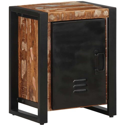 Maison Chic Nočna omarica - Nočna miza večbarvna 40x30x51 cm trden predelan les, (21687655) Slike